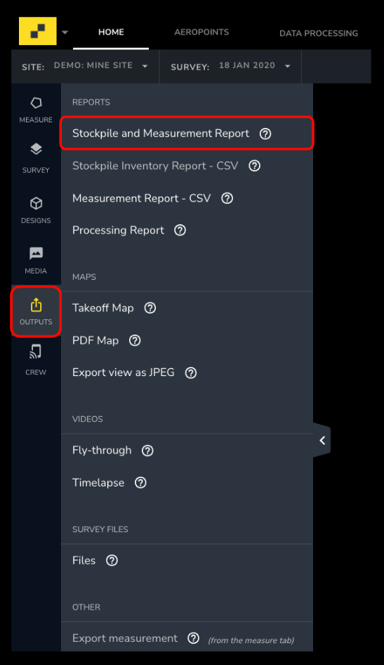 OutputsTab_StockpileMeasurementReport.png