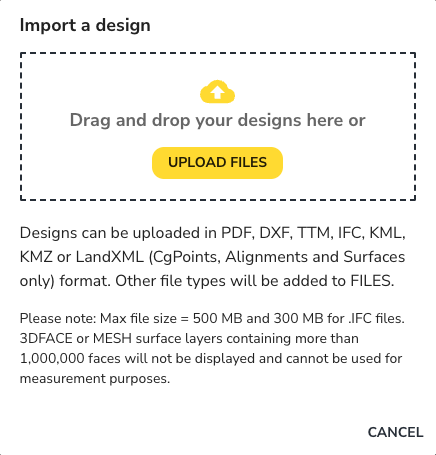 Import a Design Drag and Drop Files.svg