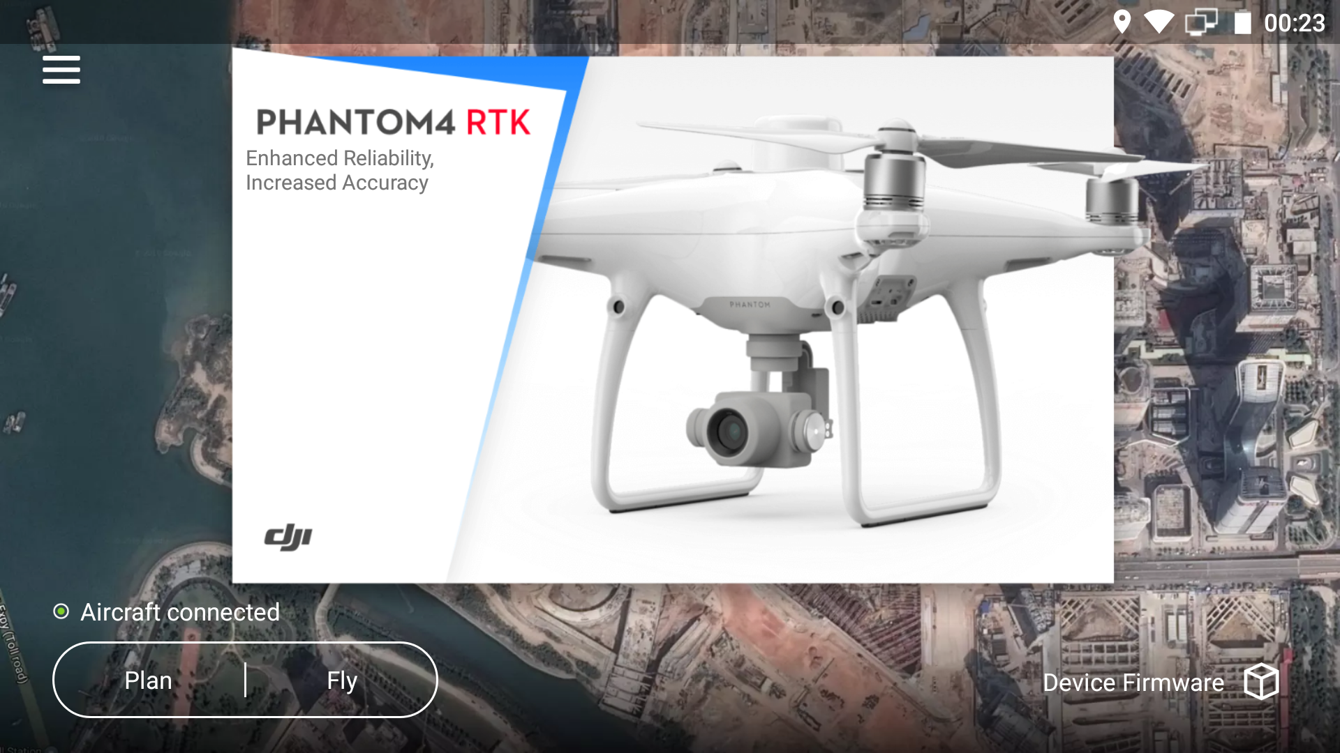 GS RTK Phantom 4 RTK Homescreen.png