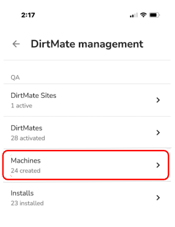 DirtMate Management App Machines.png