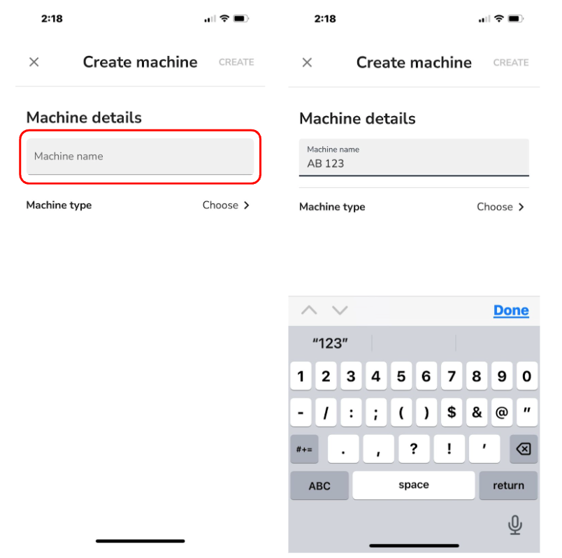 DirtMate Create Machine and Machine Details.png