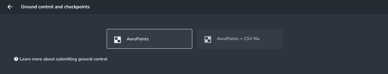 Data Upload Choose AeroPoints for Ground Control.png