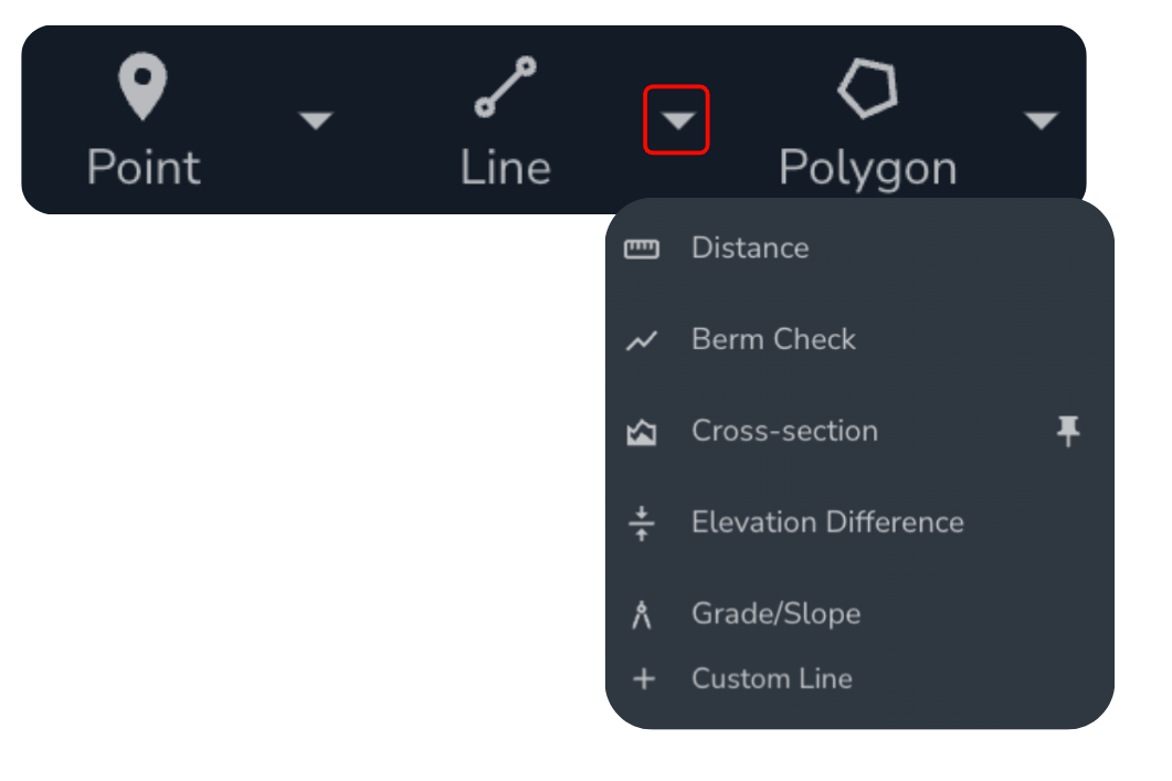 Measurement Toolbar Lines Example.svg