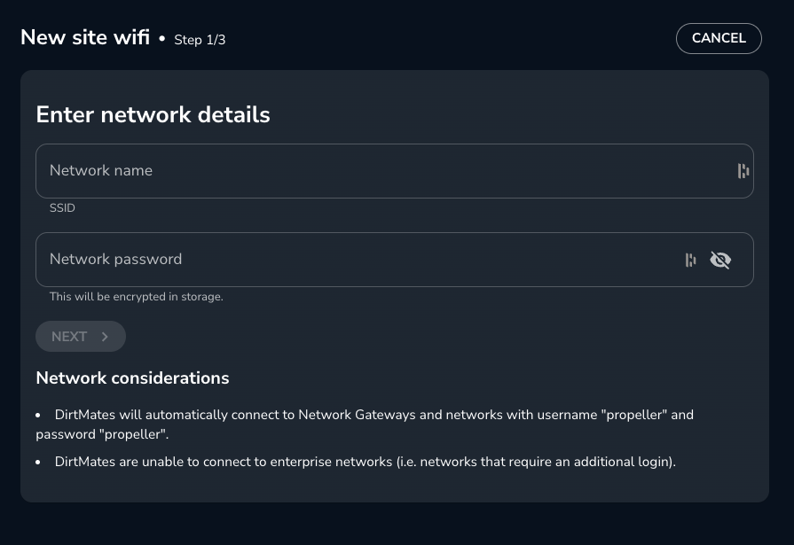 DirtMate New Site Wifi Credentials.png