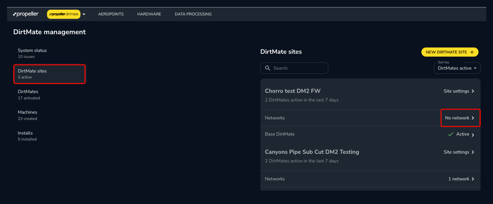 DirtMate Sites Network.png
