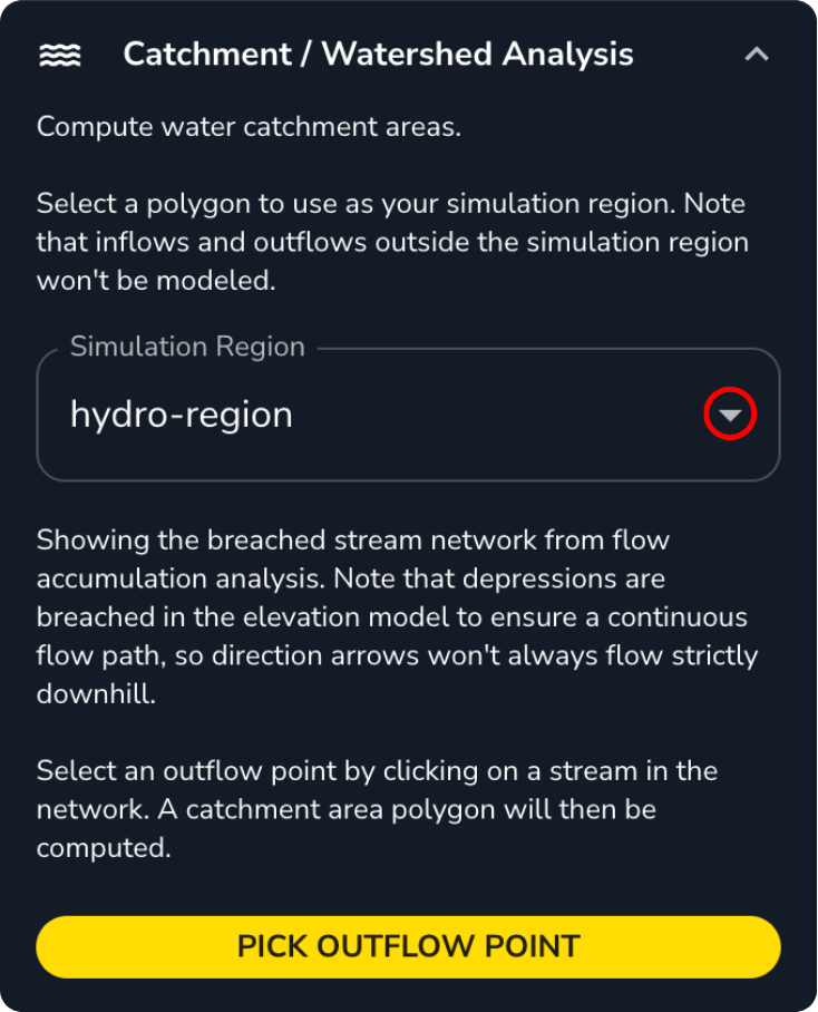 Catchment Watershed Analysis Pick Simulation Region.png