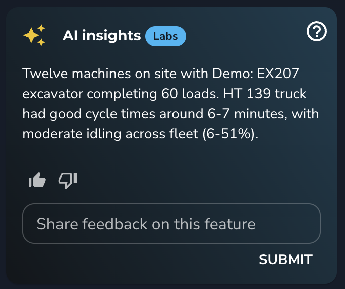 DirtMate AI Insights - Provide Feedback.png