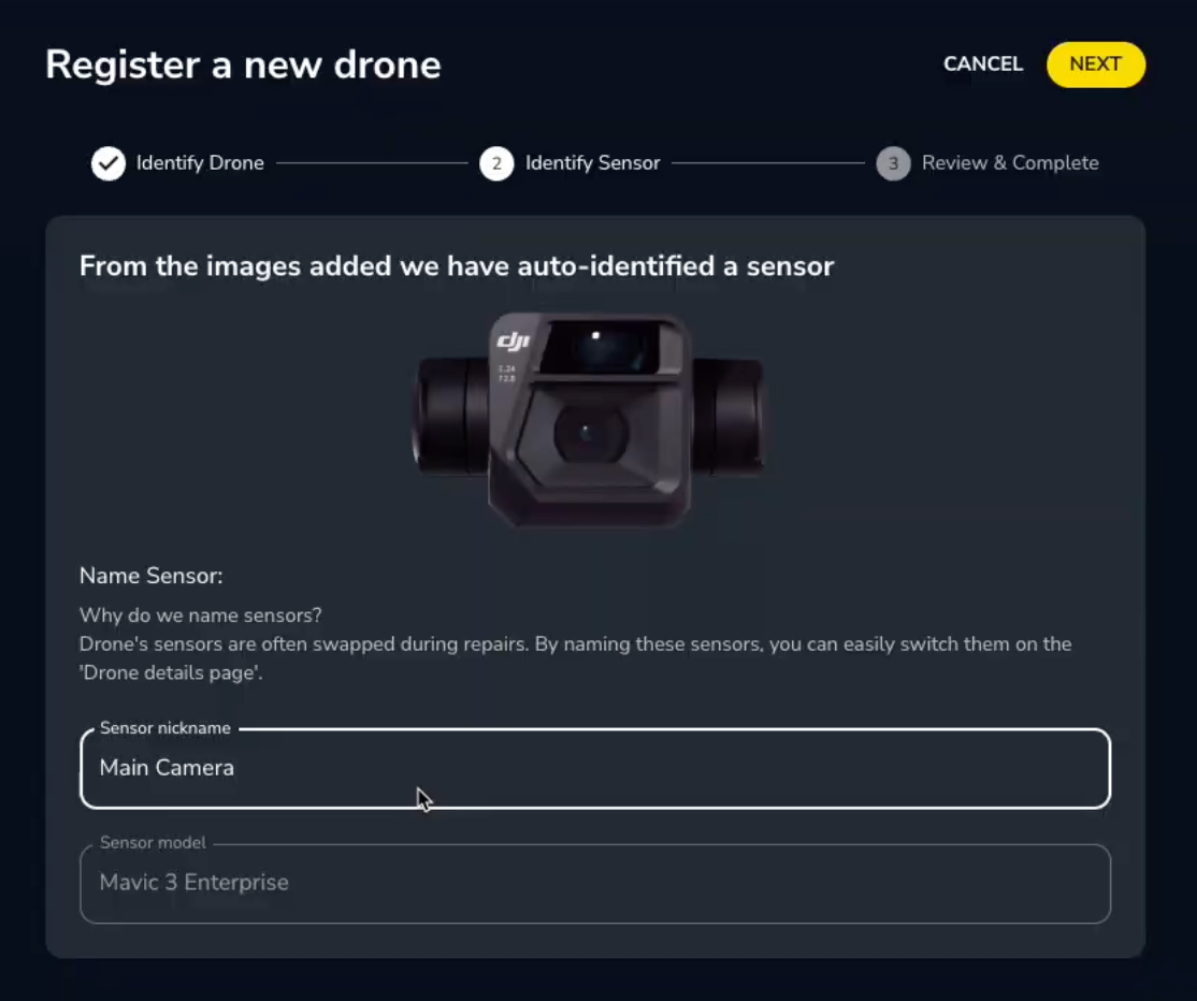 Register a new drone sensor nickname.png
