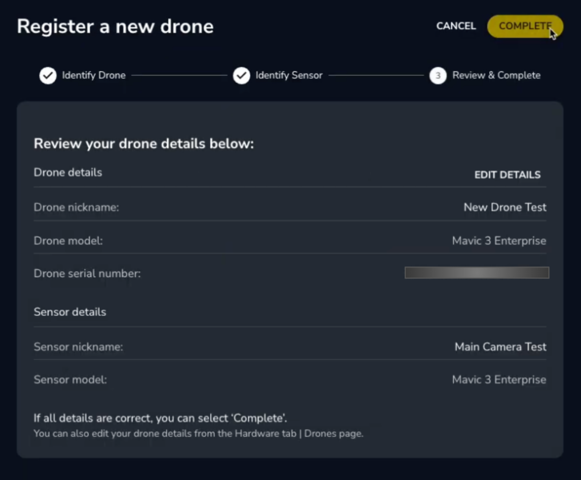 Register a new drone review and complete.png