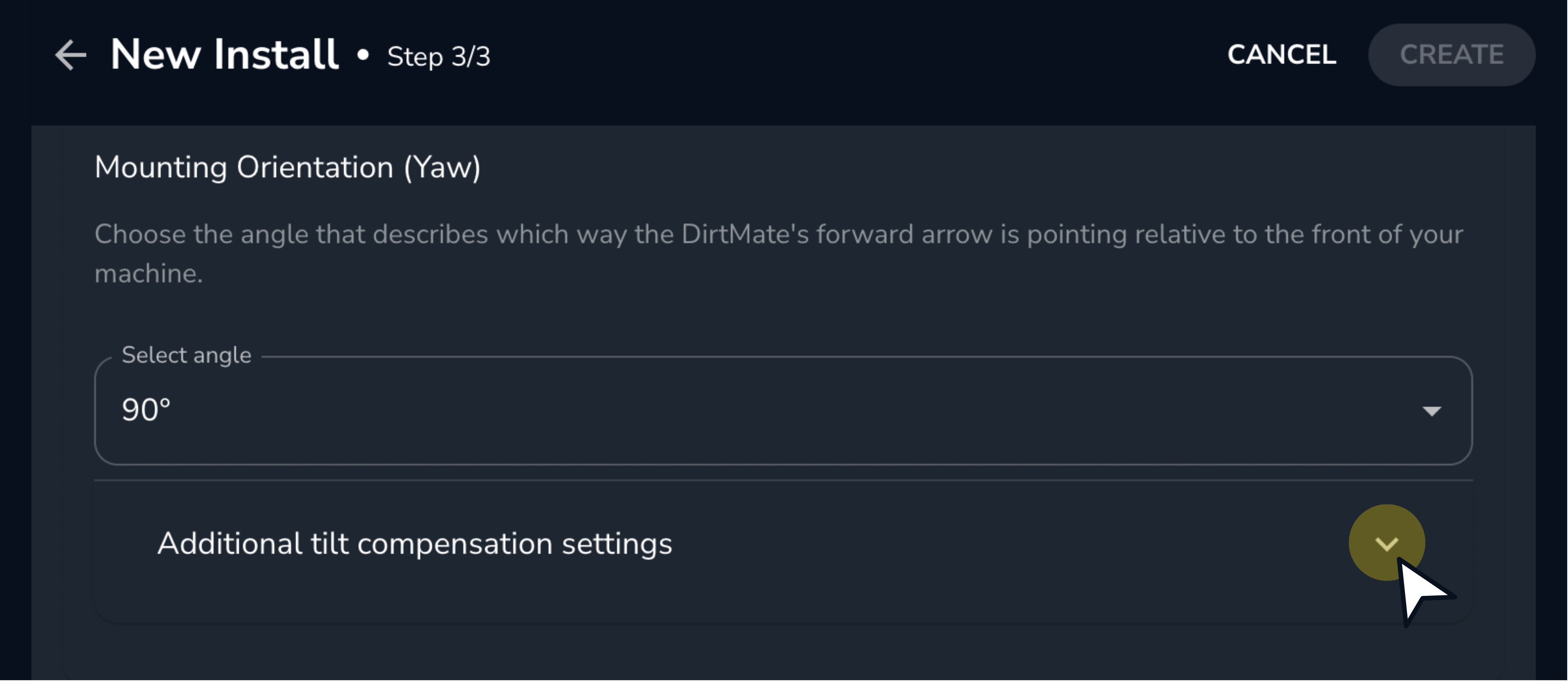 DirtMate New Install Additional Tilt Compensation Settings.png