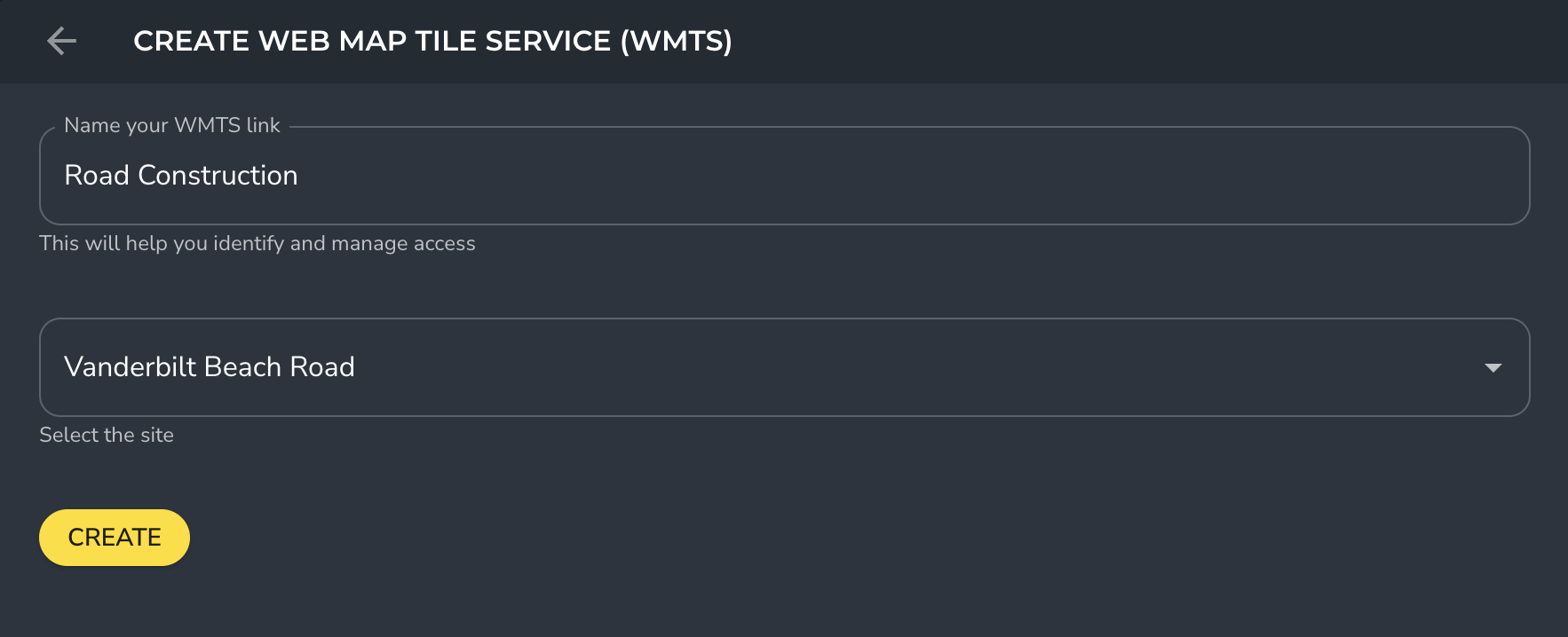 WMTS Create New WMTS Link.png